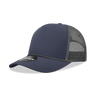 Decky 5 Panel Mid Profile Structured Cotton/Poly Blend Trucker w/Rope | Decky 6040 Navy/Charcoal Standard