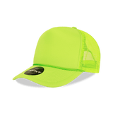 Decky 5 Panel Mid Profile Structured Foam Trucker | Decky 221 NeonYellow OSFM