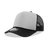 Decky 5 Panel Mid Profile Structured Foam Trucker | Decky 6025 Blk/Gry/Blk Standard