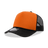 Decky 5 Panel Mid Profile Structured Foam Trucker | Decky 6025 Blk/Orn/Blk Standard