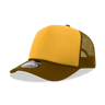 Decky 5 Panel Mid Profile Structured Foam Trucker | Decky 6025 Brn/Gld/Brn Standard