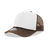Decky 5 Panel Mid Profile Structured Foam Trucker | Decky 6025 Brn/Wht/Brn Standard