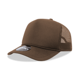 Decky 5 Panel Mid Profile Structured Foam Trucker | Decky 6025 Brown Standard