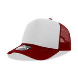 Decky 5 Panel Mid Profile Structured Foam Trucker | Decky 6025 Car/Wht/Car Standard