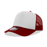 Decky 5 Panel Mid Profile Structured Foam Trucker | Decky 6025 Car/Wht/Car Standard