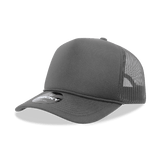 Decky 5 Panel Mid Profile Structured Foam Trucker | Decky 6025 Charcoal Standard