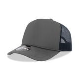 Decky 5 Panel Mid Profile Structured Foam Trucker | Decky 6025 Charcoal/Navy Standard