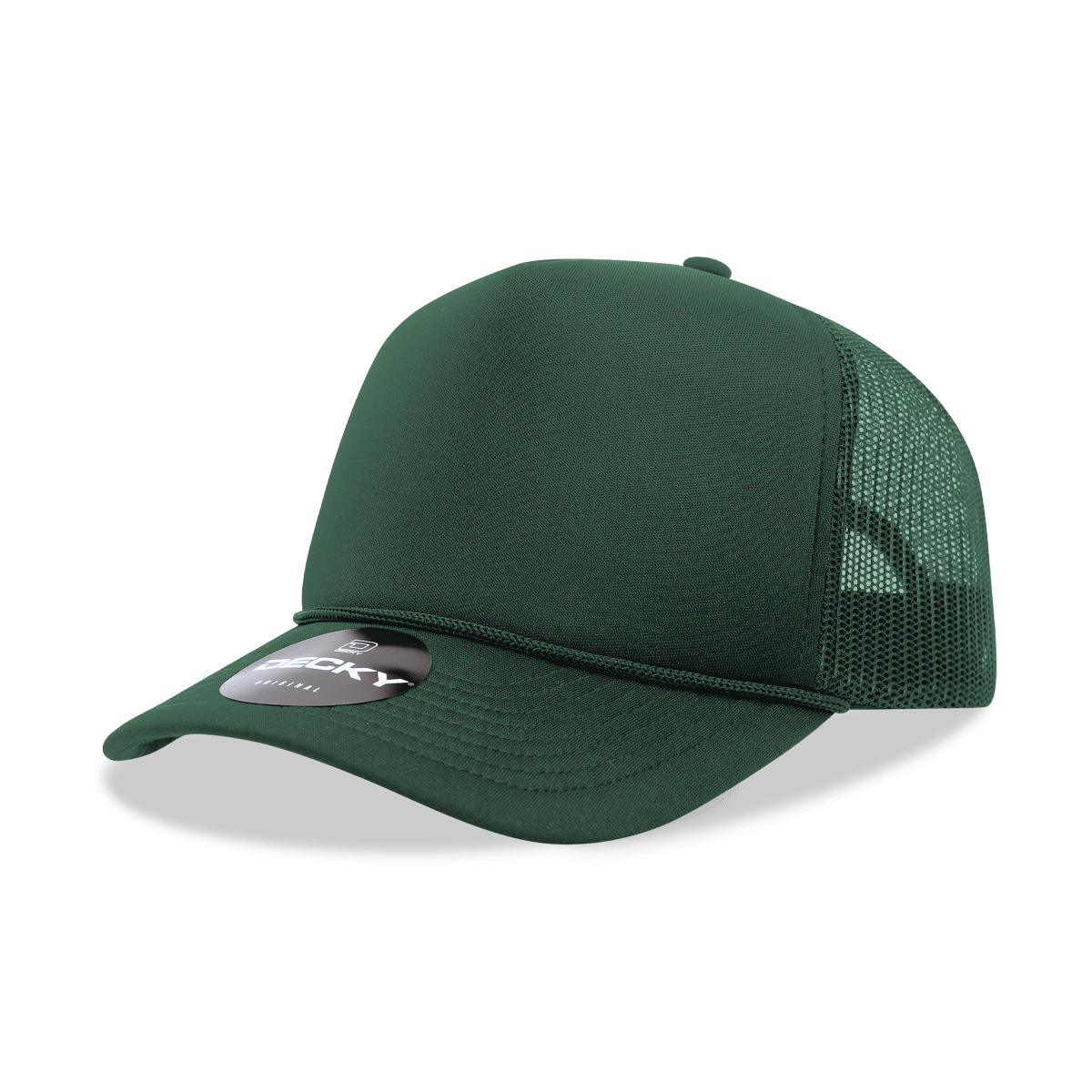 Decky 5 Panel Mid Profile Structured Foam Trucker | Decky 6025 Forest Standard