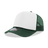 Decky 5 Panel Mid Profile Structured Foam Trucker | Decky 6025 For/Wht/For Standard