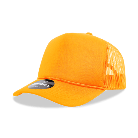 Decky 5 Panel Mid Profile Structured Foam Trucker | Decky 6025 Gold Standard