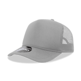 Decky 5 Panel Mid Profile Structured Foam Trucker | Decky 6025 Grey Standard