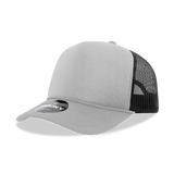 Decky 5 Panel Mid Profile Structured Foam Trucker | Decky 6025 Grey/Black Standard