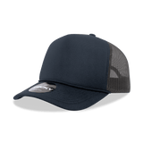 Decky 5 Panel Mid Profile Structured Foam Trucker | Decky 6025 Navy/Charcoal Standard