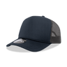 Decky 5 Panel Mid Profile Structured Foam Trucker | Decky 6025 Navy/Charcoal Standard