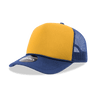 Decky 5 Panel Mid Profile Structured Foam Trucker | Decky 6025 Nvy/Gld/Nvy Standard