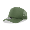 Decky 5 Panel Mid Profile Structured Foam Trucker | Decky 6025 Olive Standard