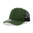 Decky 5 Panel Mid Profile Structured Foam Trucker | Decky 6025 Olive/Black Standard