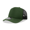 Decky 5 Panel Mid Profile Structured Foam Trucker | Decky 6025 Olive/Black Standard