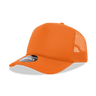 Decky 5 Panel Mid Profile Structured Foam Trucker | Decky 6025 Orange Standard
