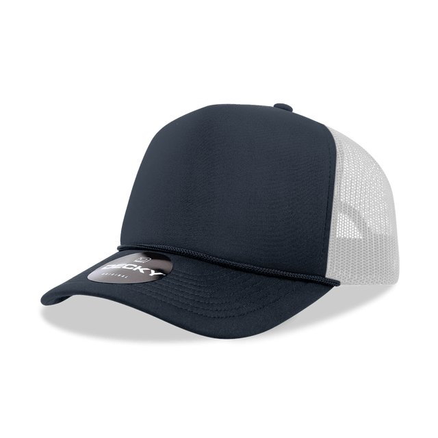 Decky 5 Panel Mid Profile Structured Foam Trucker | Decky 6025 Panel Mid Profile Structured Foam Trucker Standard