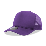 Decky 5 Panel Mid Profile Structured Foam Trucker | Decky 6025 Purple Standard