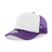 Decky 5 Panel Mid Profile Structured Foam Trucker | Decky 6025 Pur/Wht/Pur Standard