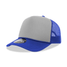 Decky 5 Panel Mid Profile Structured Foam Trucker | Decky 6025 Ryl/Gry/Ryl Standard