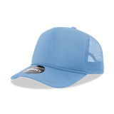 Decky 5 Panel Mid Profile Structured Foam Trucker | Decky 6025 Sky Blue Standard