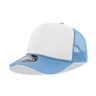 Decky 5 Panel Mid Profile Structured Foam Trucker | Decky 6025 Sky/Wht/Sky Standard