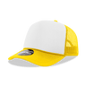 Decky 5 Panel Mid Profile Structured Foam Trucker | Decky 6025 Yel/Wht/Yel Standard