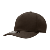 Decky 5 Panel Mid Profile Structured Polyester Cap | Decky 6038 Brown Standard Hats