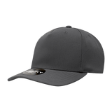 Decky 5 Panel Mid Profile Structured Polyester Cap | Decky 6038 Charcoal Standard Hats