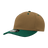 Decky 5 Panel Mid Profile Structured Polyester Cap | Decky 6038 Coyote/Forest Standard Hats