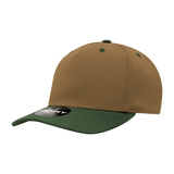 Decky 5 Panel Mid Profile Structured Polyester Cap | Decky 6038 Coyote/Olive Standard Hats