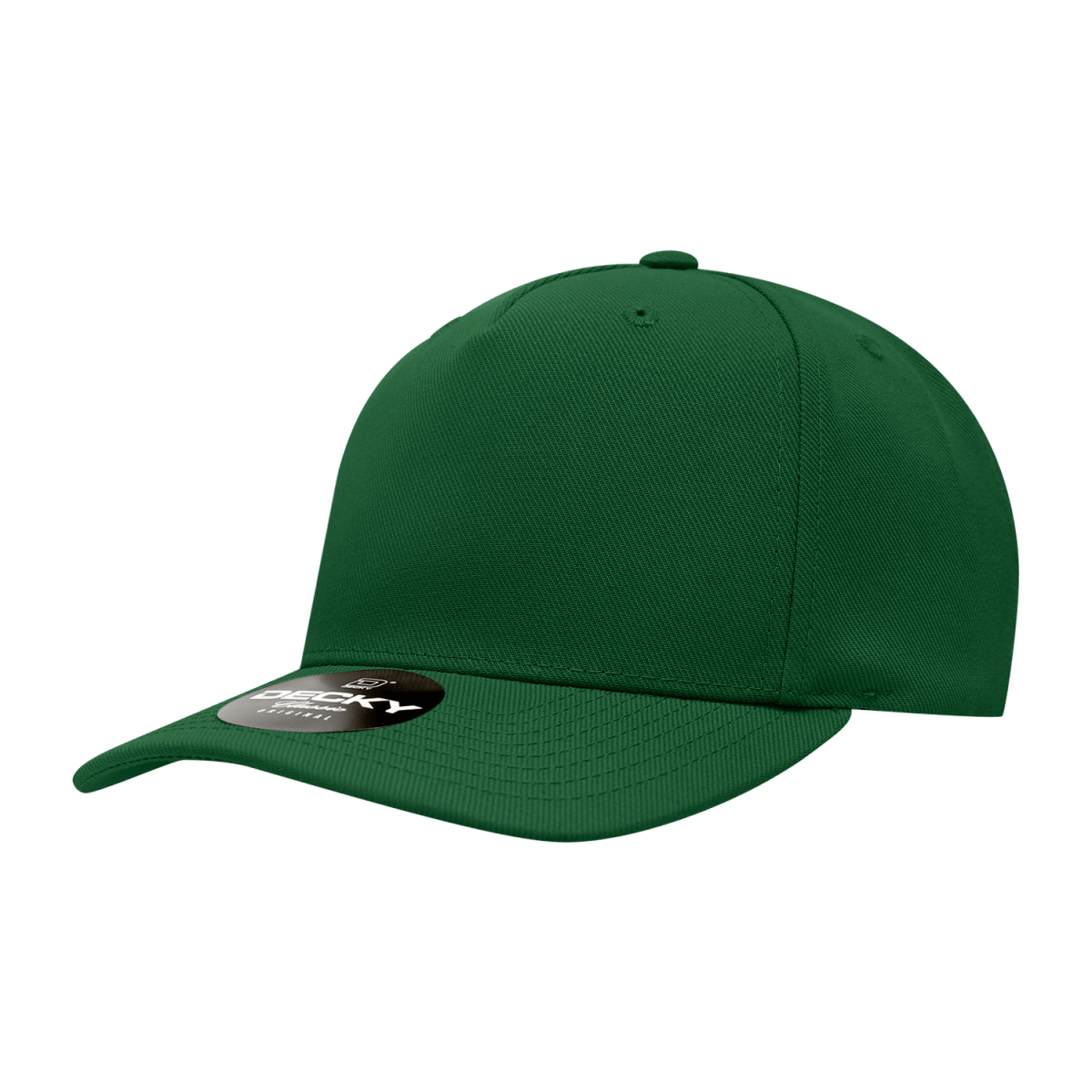 Decky 5 Panel Mid Profile Structured Polyester Cap | Decky 6038 Forest Standard Hats