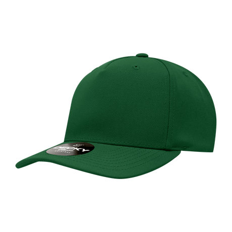 Decky 5 Panel Mid Profile Structured Polyester Cap | Decky 6038 Forest Standard Hats