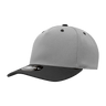 Decky 5 Panel Mid Profile Structured Polyester Cap | Decky 6038 Grey/Black Standard Hats