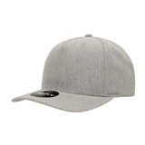 Decky 5 Panel Mid Profile Structured Polyester Cap | Decky 6038 Heather Grey Standard Hats