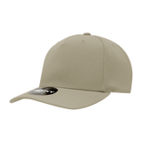 Decky 5 Panel Mid Profile Structured Polyester Cap | Decky 6038 Khaki Standard Hats
