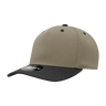Decky 5 Panel Mid Profile Structured Polyester Cap | Decky 6038 Khaki/Black Standard Hats