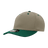 Decky 5 Panel Mid Profile Structured Polyester Cap | Decky 6038 Khaki/Forest Standard Hats