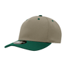 Decky 5 Panel Mid Profile Structured Polyester Cap | Decky 6038 Khaki/Forest Standard Hats