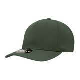 Decky 5 Panel Mid Profile Structured Polyester Cap | Decky 6038 Olive Standard Hats