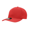 Decky 5 Panel Mid Profile Structured Polyester Cap | Decky 6038 Red Standard Hats