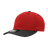 Decky 5 Panel Mid Profile Structured Polyester Cap | Decky 6038 Red/Black Standard Hats