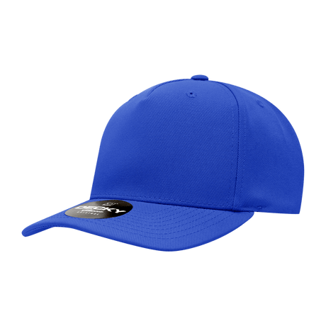 Decky 5 Panel Mid Profile Structured Polyester Cap | Decky 6038 Royal Standard Hats