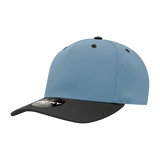 Decky 5 Panel Mid Profile Structured Polyester Cap | Decky 6038 Sky/Black Standard Hats