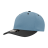 Decky 5 Panel Mid Profile Structured Polyester Cap | Decky 6038 Sky/Black Standard Hats