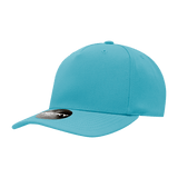 Decky 5 Panel Mid Profile Structured Polyester Cap | Decky 6038 Teal Standard Hats