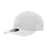Decky 5 Panel Mid Profile Structured Polyester Cap | Decky 6038 White Standard Hats